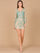 Cocktail Dresses Beaded Short Mini Cocktail Dress Nude/Sea Green