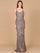 Prom Dresses Fitted Long Formal Beaded Prom Dress Grey