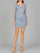 Cocktail Dresses Short Beaded Fitted Cocktail Dress Ink Blue