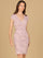 Cocktail Dresses Beaded Short Fitted cocktail Formal Dress Mauve
