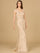 Formal Dresses Long Mermaid Formal Lace Evening Dress Champagne