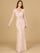 Mother of the Bride Dresses Long Mother of the Bride Beaded Formal Pattern Dress Blush