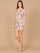Cocktail Dresses Short Cocktail Fitted Mini Dress Nude/Ivory