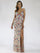 Prom Dresses Prom Long Beaded Floral Pattern Formal Evening Dress  Nude/Multi