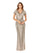 Mother of the Bride Dresses Beaded Long Formal Mother of the Bride Dress Silver