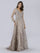Formal Dresses Long A Line Beaded Formal Evening Dress Stone