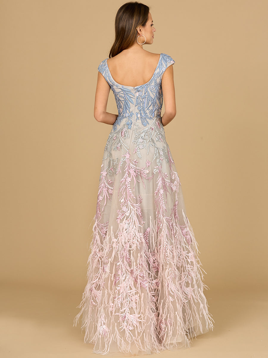 Formal Dresses Long Lace Applique Evening Formal Dress Multi