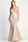 Prom Dresses Fitted Long Formal Evening Prom Dress Champagne/Rose Gold