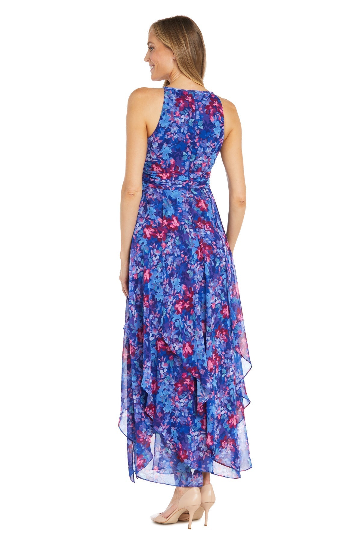 Formal Dresses Printed Long Formal Petite Dress Royal