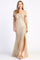 Prom Dresses Prom Long Fitted Sequin Slit Formal Dress Champagne