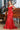 Prom Dresses Fitted Long Formal Glitter Mermaid Printed Prom Dress Red