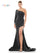 Prom Dresses Long Fitted One Shoulder Formal Prom Dress Black