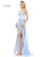 Prom Dresses Long Strapless Fitted Prom Dress Light Blue