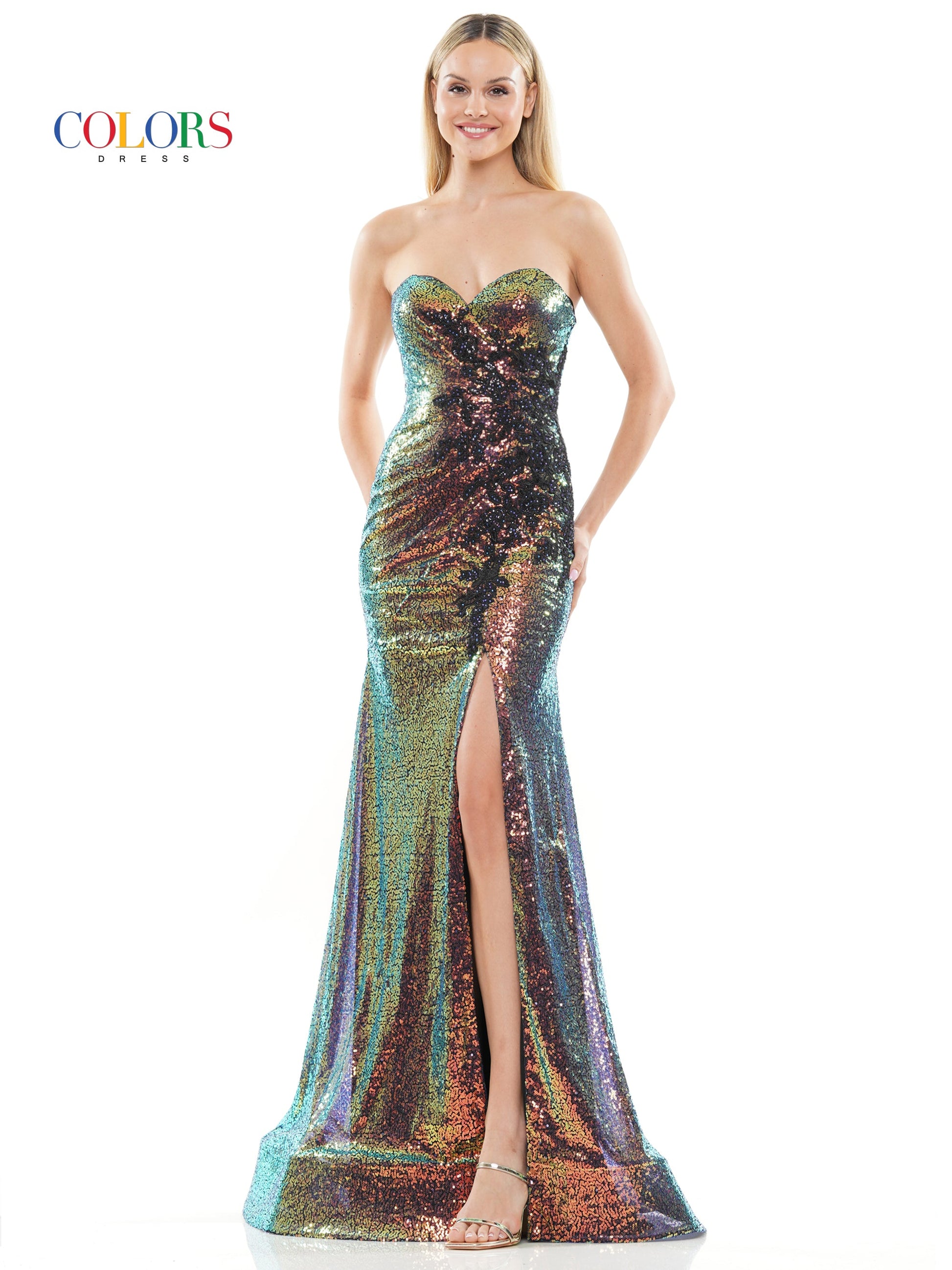 Prom Dresses Long Formal Strapless Sweetheart Fitted Prom Dress Bronze