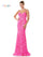 Prom Dresses Long Fitted Spaghetti Strap Sequin Prom Dress Hot Pink