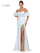 Prom Dresses Long Off Shoulder Formal Sequin Prom Dress Off White