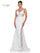 Prom Dresses Long Formal Fitted Sequin Prom Dress Off White