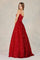 Prom Dresses Long Formal Sequin A Line Prom Dress Red