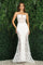 Wedding Dresses Long Bridal Glitter Print Wedding Dress White