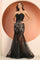 Prom Dresses Long Glitter Formal Mermaid Prom Dress Black/Nude