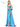 Prom Dresses Long Strapless Beaded Mesh Overskirt Prom Dress Turquoise