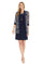 Mother of the Bride Dresses Short Printed Jacket Mother of the Bride Petite Dress Navy/White/Gold