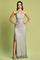 Prom Dresses Long Prom Fitted Slit Prom Dress Silver