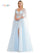 Prom Dresses Prom Long Glitter Mesh Ball Gown Light Blue