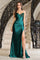 Prom Dresses Long Evening Slit Formal Prom Dress Emerald