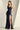 Prom Dresses Long Slit Formal Pleated Prom Dress  Navy