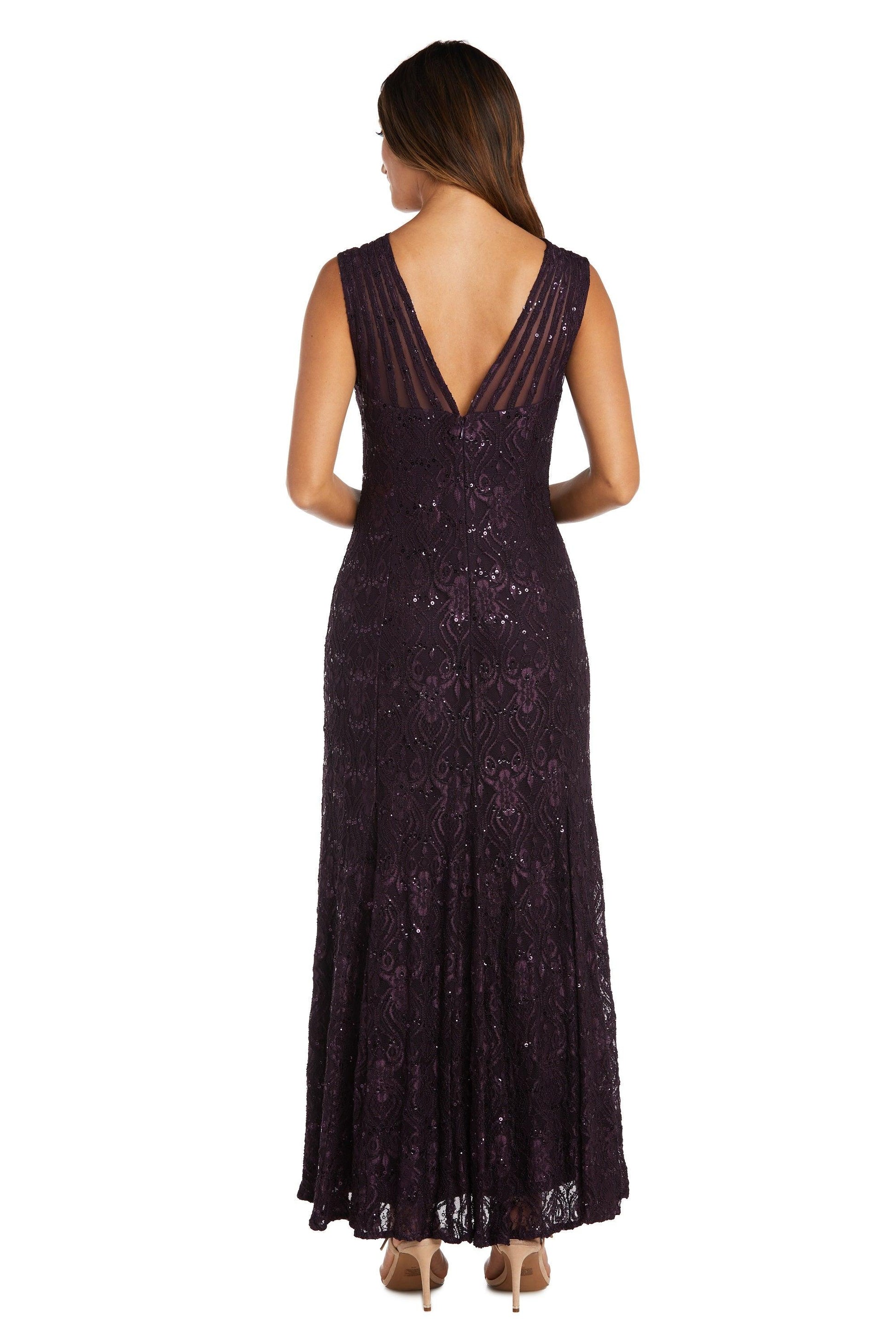 Mother of the Bride Dresses Long Formal Petite Lace Dress Plum