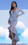 Formal Dresses Pleated Long Sleeve High Low Formal Dress Lilac
