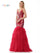 Prom Dresses Long Formal Sequin Mesh Mermaid Prom Dress Wine