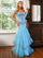 Prom Dresses Prom Long Spaghetti Strap Mermaid Formal Dress Turquoise