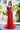 Prom Dresses Long Fitted Formal Beaded Floral Mermaid Prom Dress Red