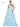 Prom Dresses Prom Long One Shoulder Beaded Mesh Ball Gown Light Blue