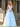 Prom Dresses Prom Long Spaghetti Strap Beaded mesh ball Gown Light Blue