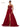 Prom Dresses Long Spaghetti Strap Beaded Mesh Prom Ball Gown Wine
