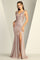Prom Dresses Prom Long Glitter Fitted Formal Dress Rose Gold