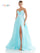 Prom Dresses Prom Long Spaghetti Strap Glitter Ball Gown Tiffany Blue