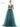 Prom Dresses Long Cap Sleeve Prom Ball Gown Deep Green