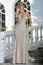 Prom Dresses Glitter Long Fitted Formal Applique Prom Dress Champagne