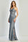 Prom Dresses Glitter Long Fitted Formal Applique Prom Dress Periwinkle