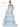 Prom Dresses Prom Long Strapless Tiered Ball Gown  Light Blue