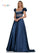 Prom Dresses Long Formal Satin Pocket Prom Ball Gown Teal