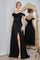 Prom Dresses A Line Long Formal Pleated Corset Evening Prom Dress Black
