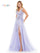 Prom Dresses Long Sleeveless Formal Beaded Mesh Prom Dress Lavender