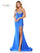 Prom Dresses Long Formal Fitted Satin Prom Dress Royal