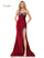 Prom Dresses Long Formal Fitted Satin Prom Dress Wine