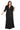 Plus Size Dresses Long Formal Metallic Plus Size Dress Black